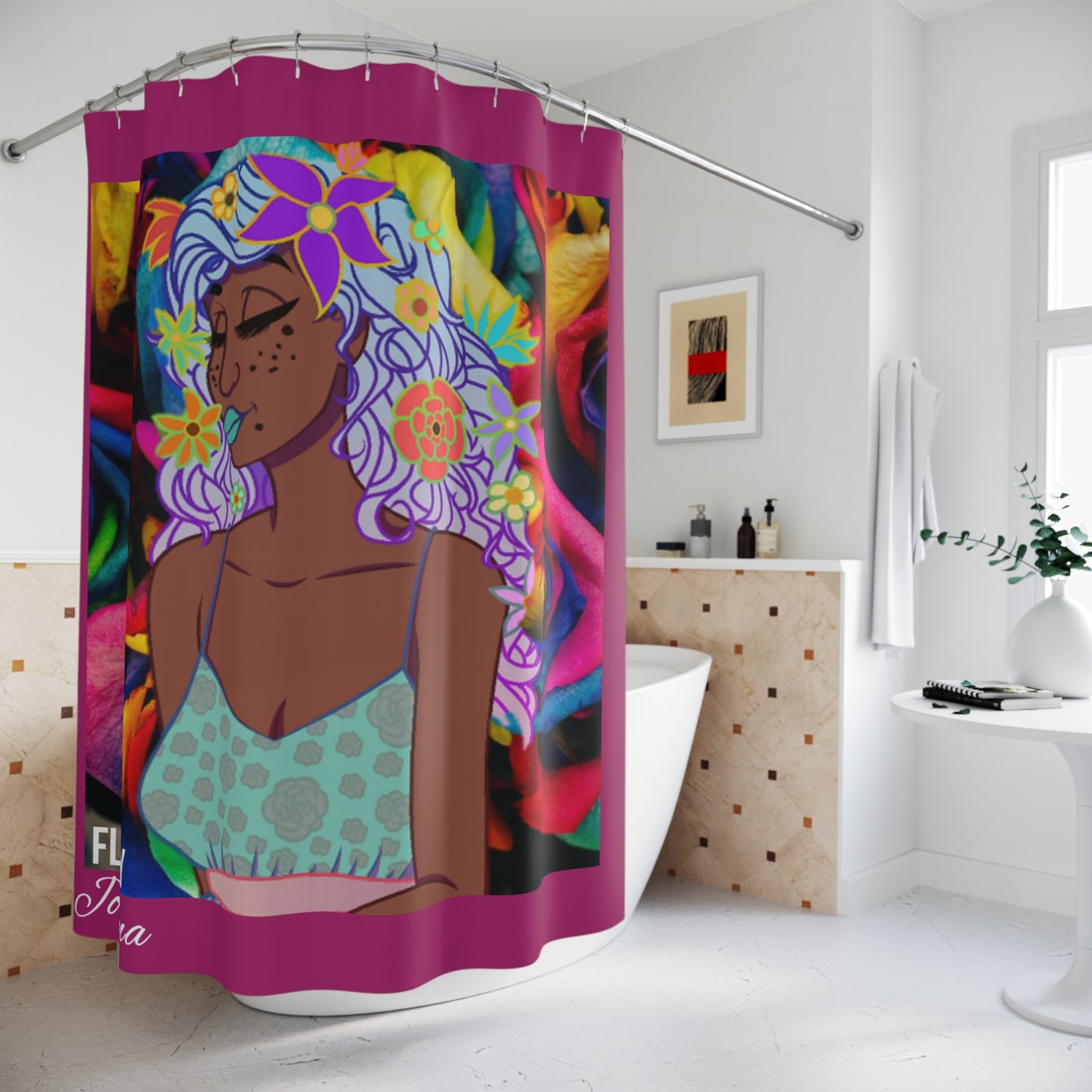 The Hippie Chick Shower Curtain