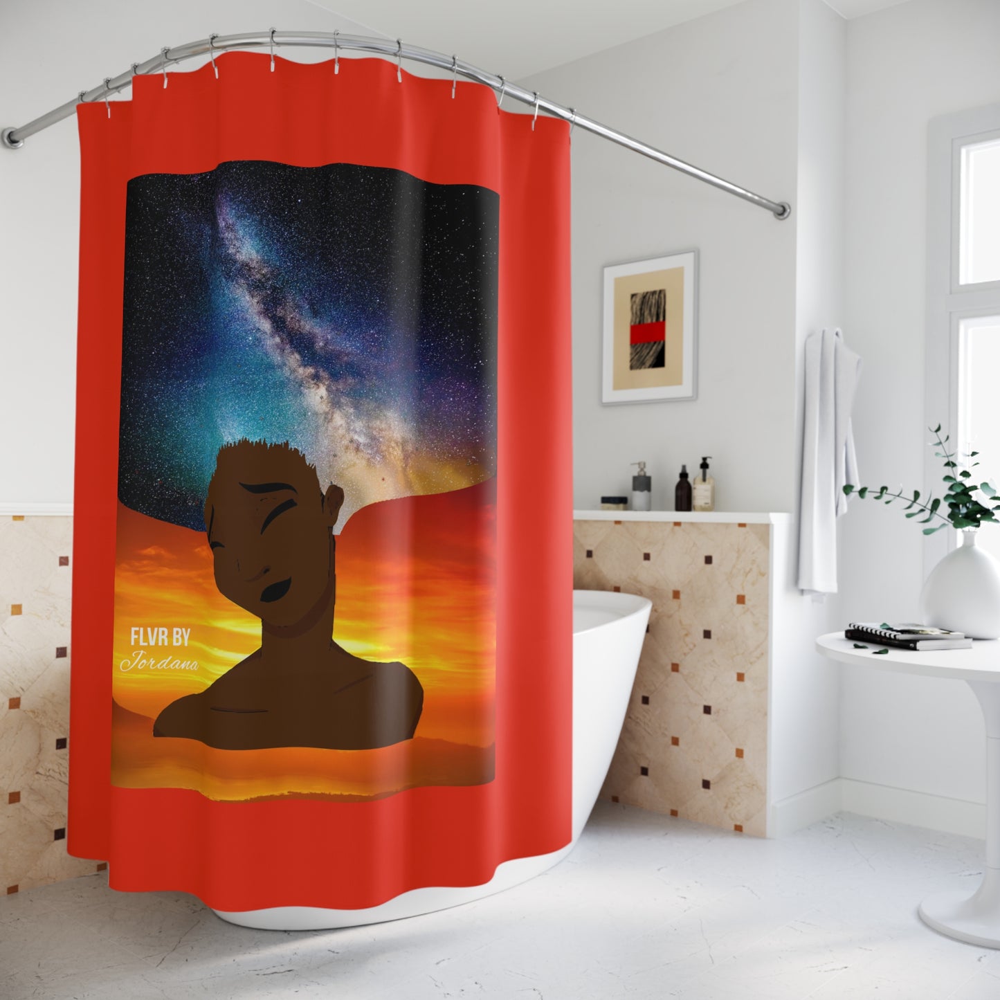 The Midnight Sky Shower Curtain