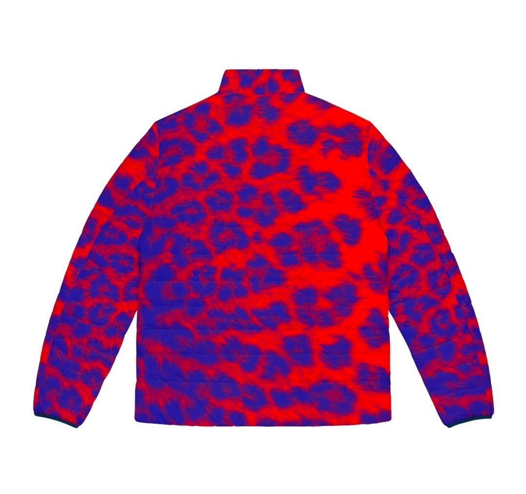 Colorful Cheetah Women's Puffer Jacket