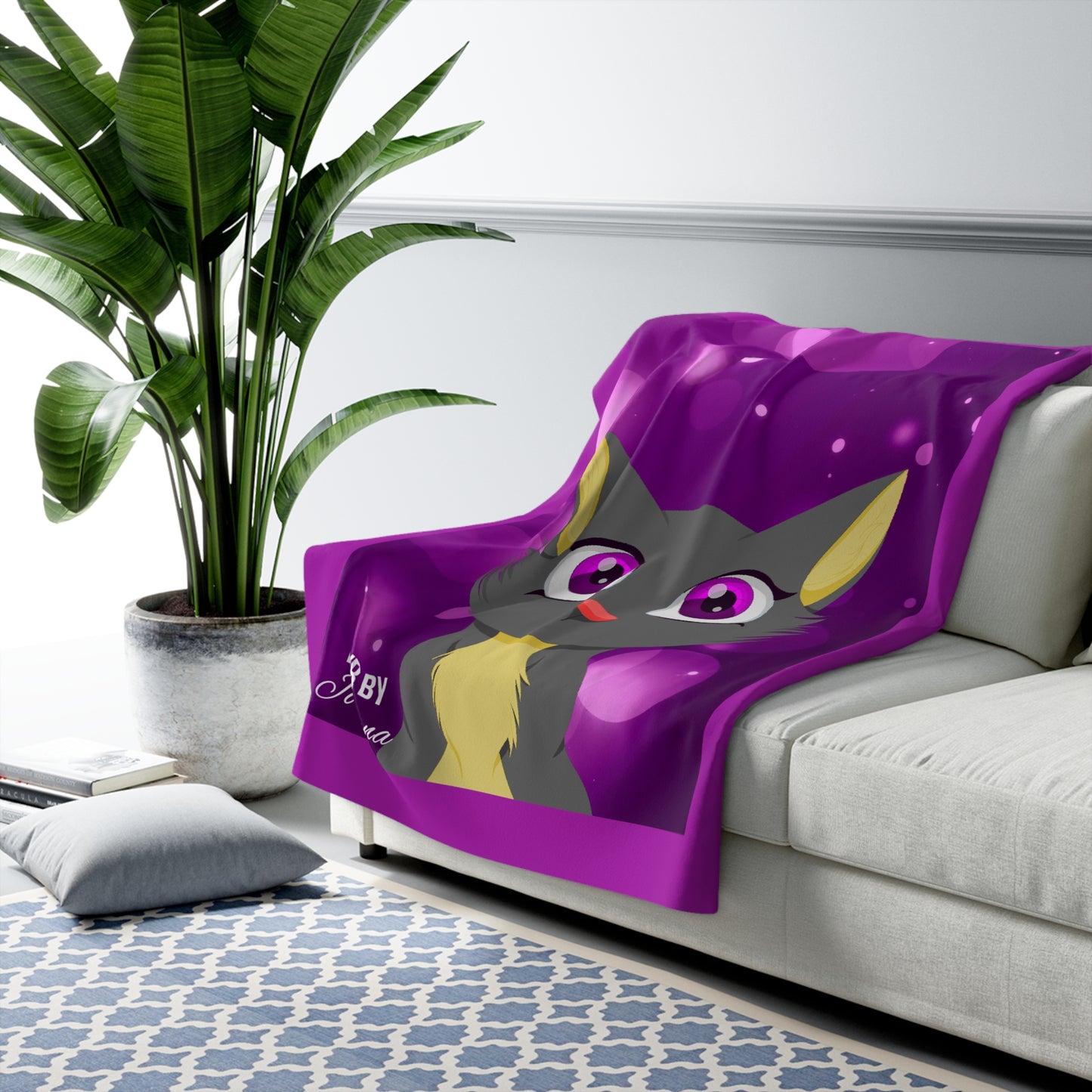 Kiki Bubble Sherpa Fleece Blanket