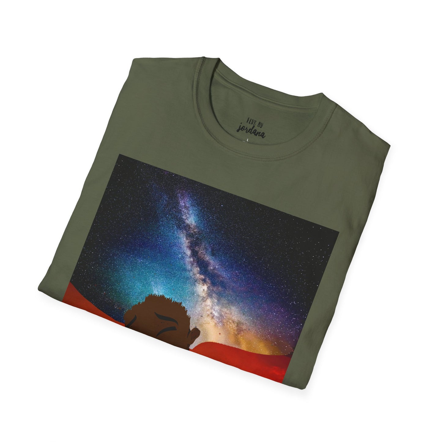 Sunset Silhouette Galaxy Tee — 'hold me jealous' Artistic Graphic T-Shirt