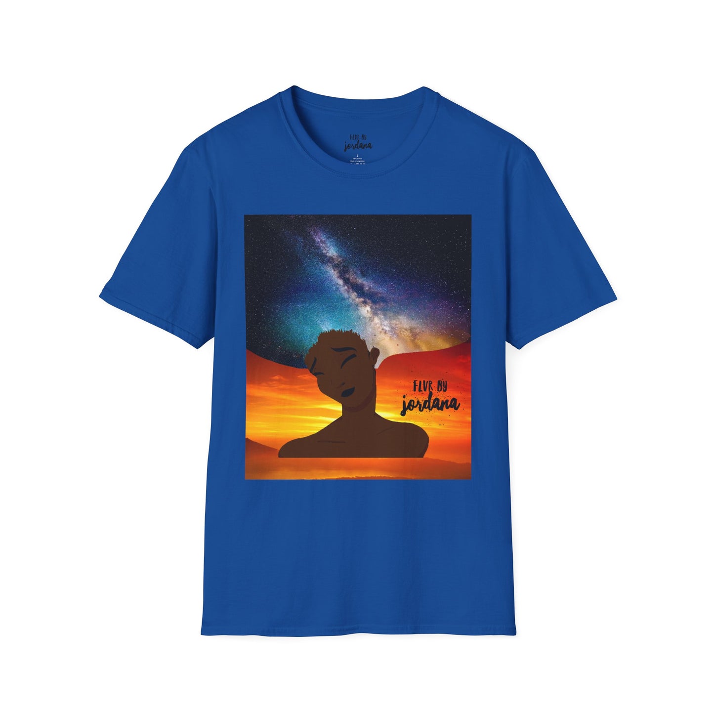Sunset Silhouette Galaxy Tee — 'hold me jealous' Artistic Graphic T-Shirt