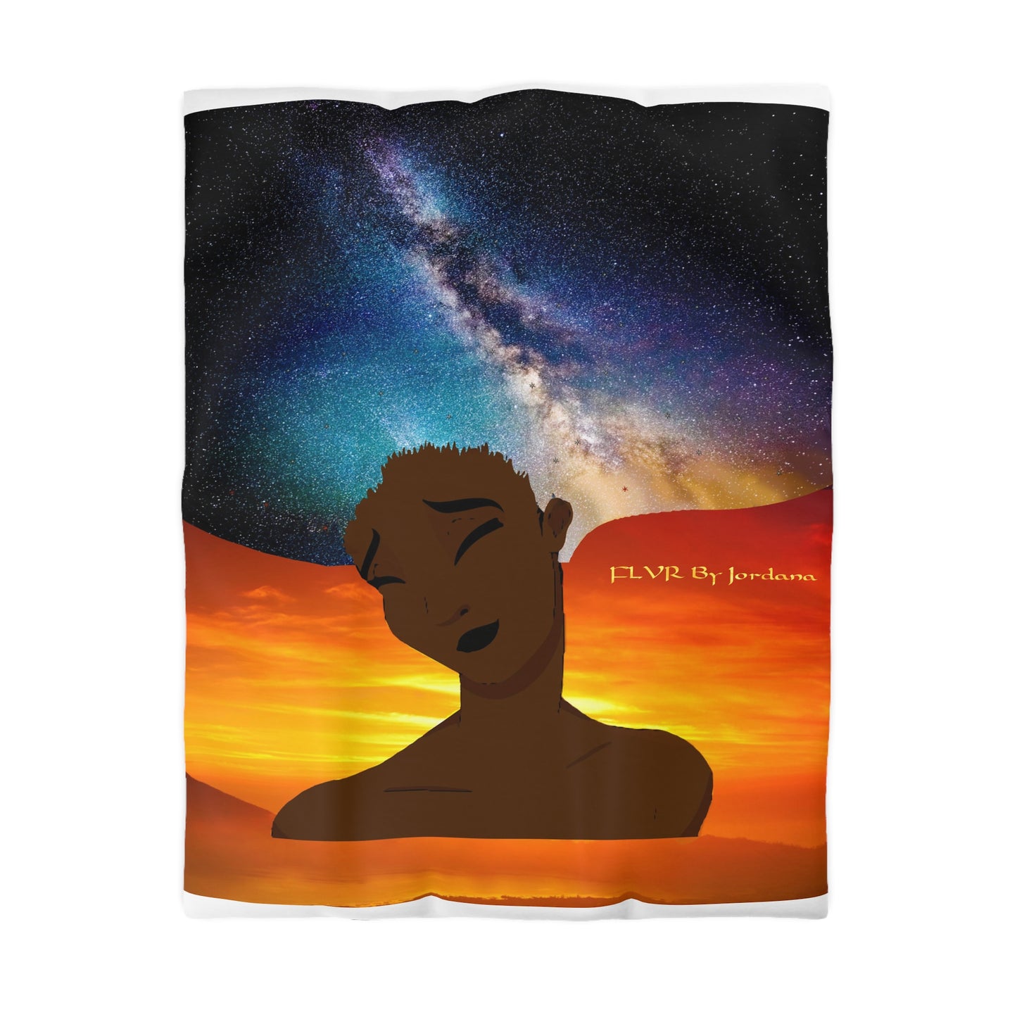 The Midngight Sky Microfiber Duvet Cover