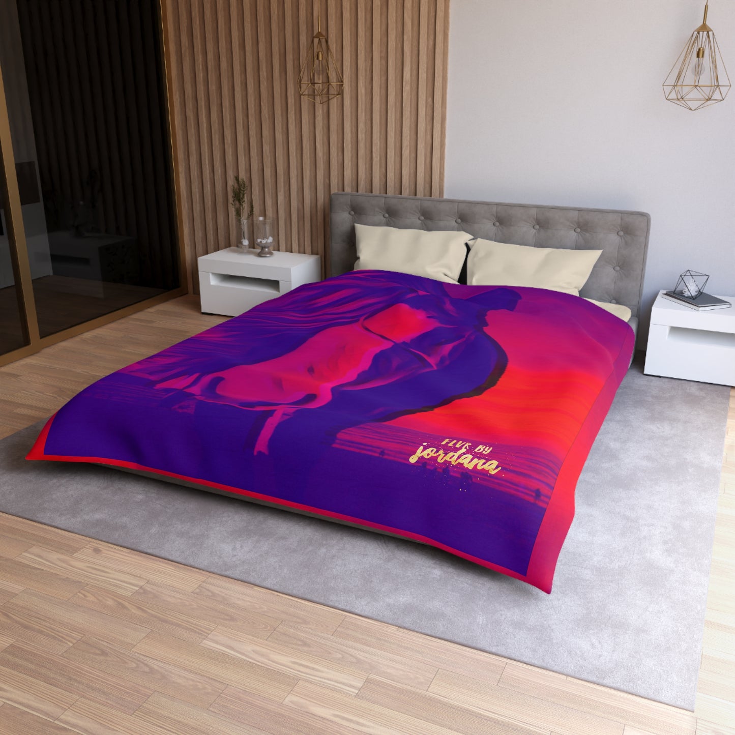 The Horsing Around Microfiber Duvet Cover