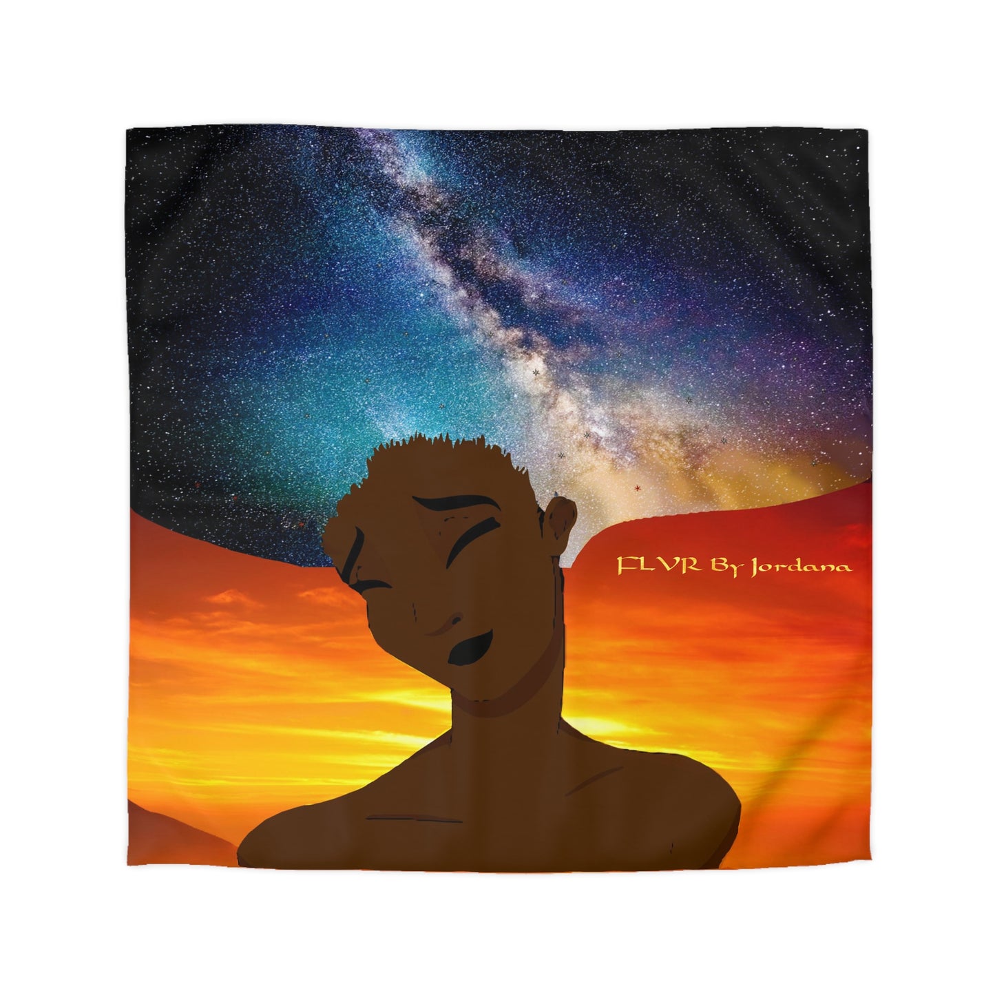 The Midngight Sky Microfiber Duvet Cover