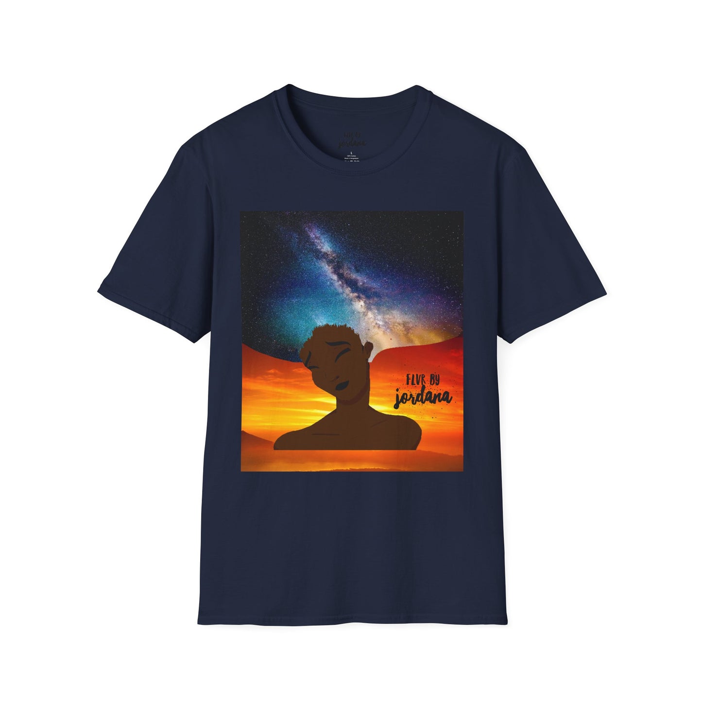 Sunset Silhouette Galaxy Tee — 'hold me jealous' Artistic Graphic T-Shirt