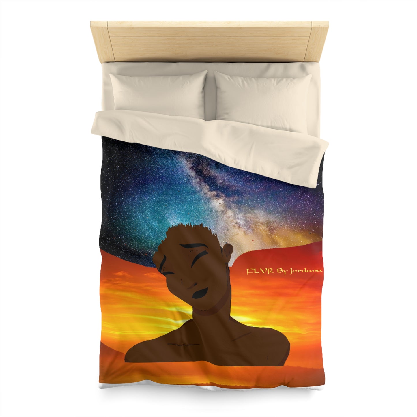 The Midngight Sky Microfiber Duvet Cover