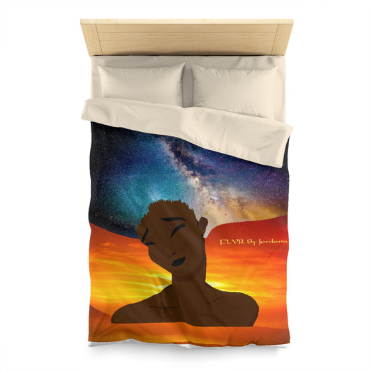 The Midngight Sky Microfiber Duvet Cover