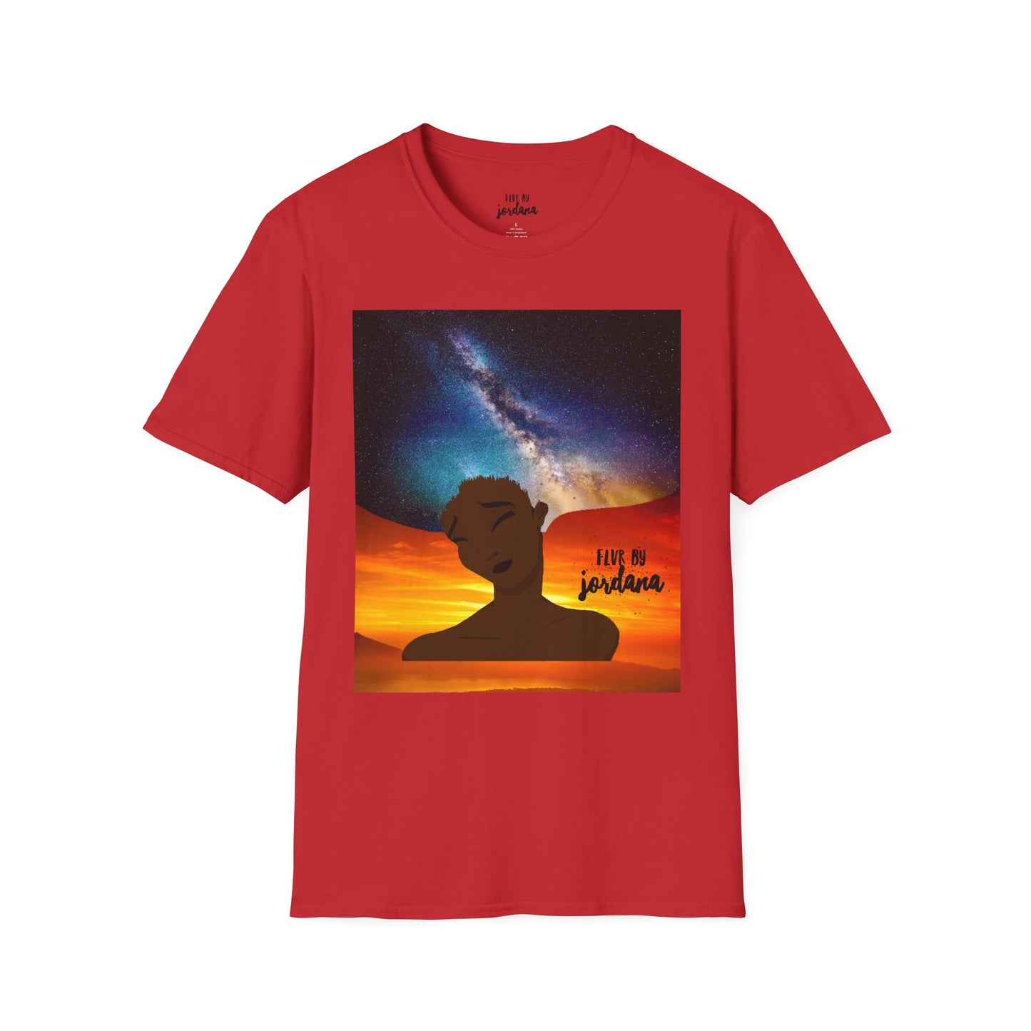 Sunset Silhouette Galaxy Tee — 'hold me jealous' Artistic Graphic T-Shirt