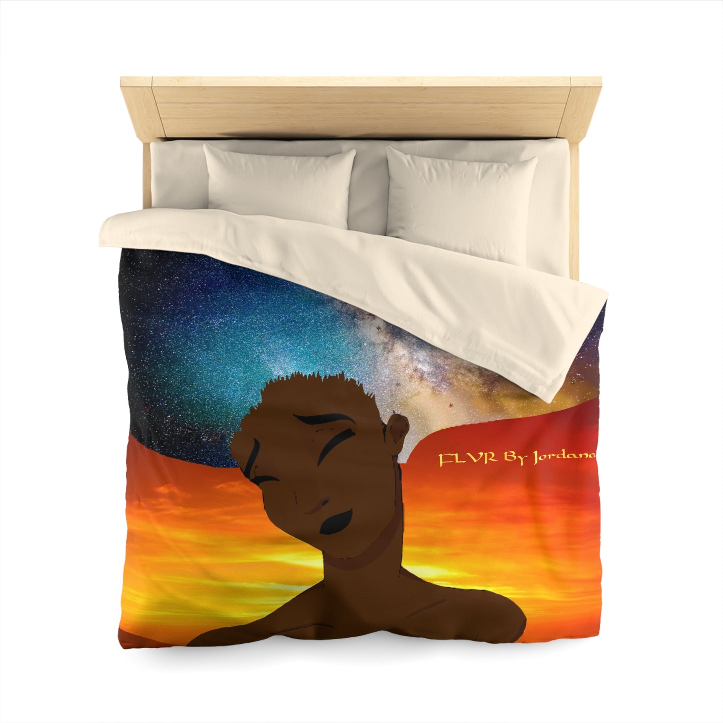 The Midngight Sky Microfiber Duvet Cover
