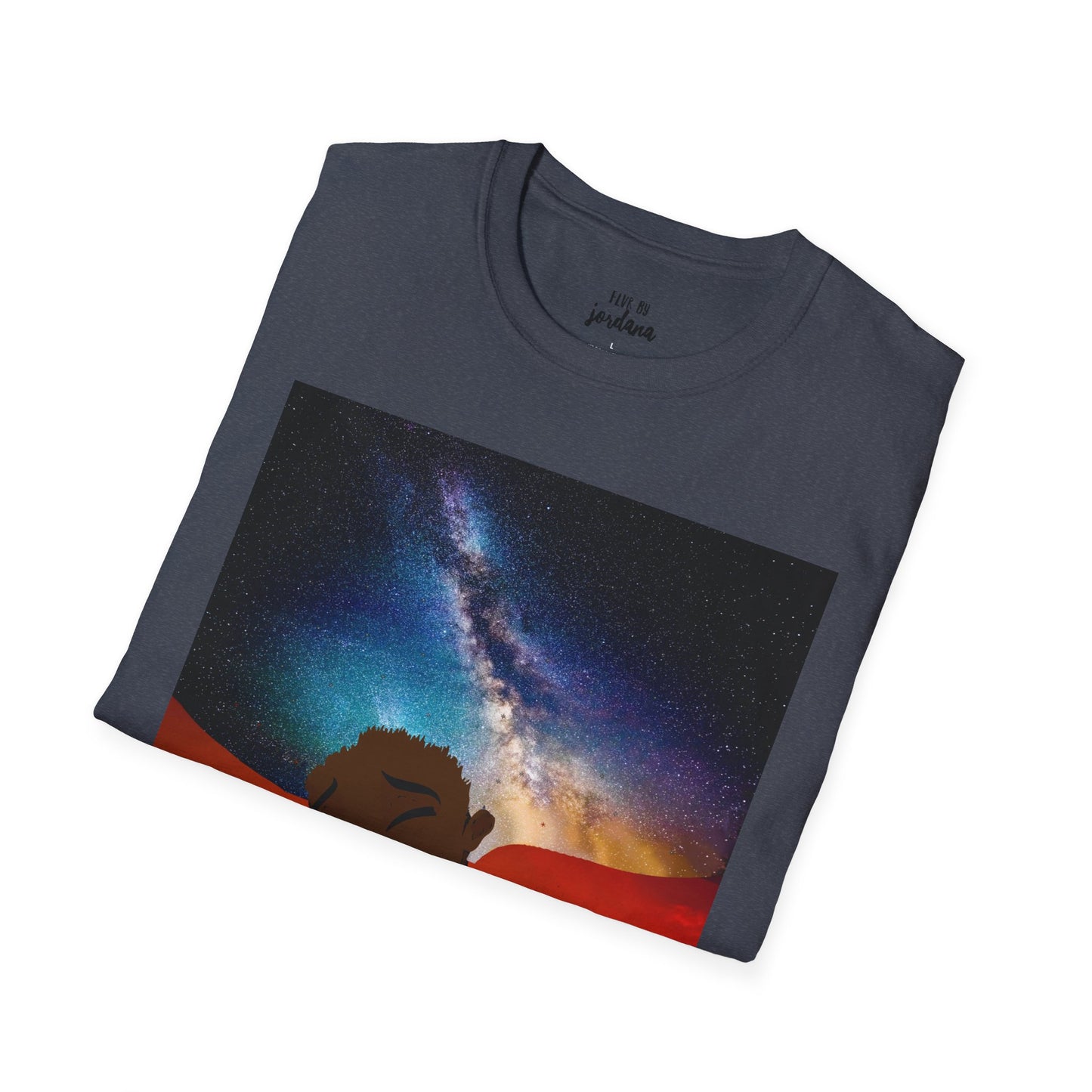 Sunset Silhouette Galaxy Tee — 'hold me jealous' Artistic Graphic T-Shirt
