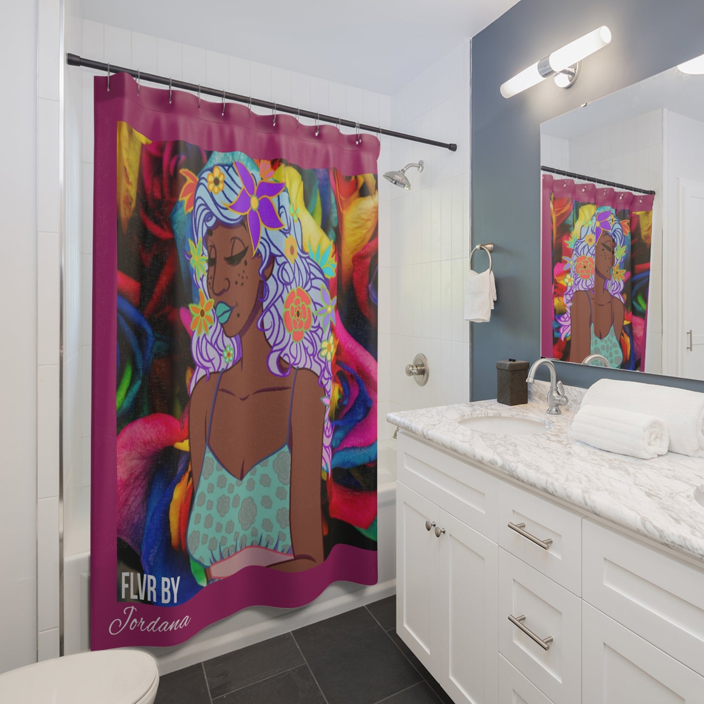 The Hippie Chick Shower Curtain