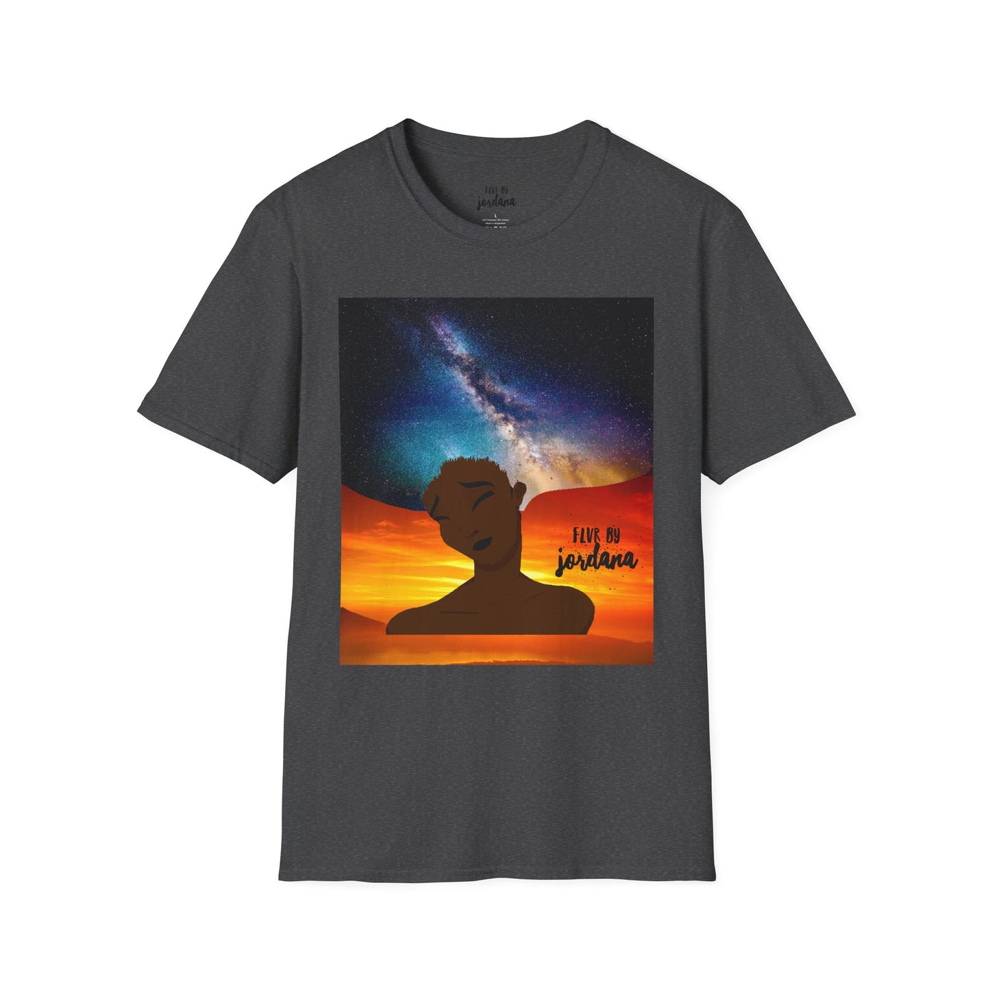 Sunset Silhouette Galaxy Tee — 'hold me jealous' Artistic Graphic T-Shirt