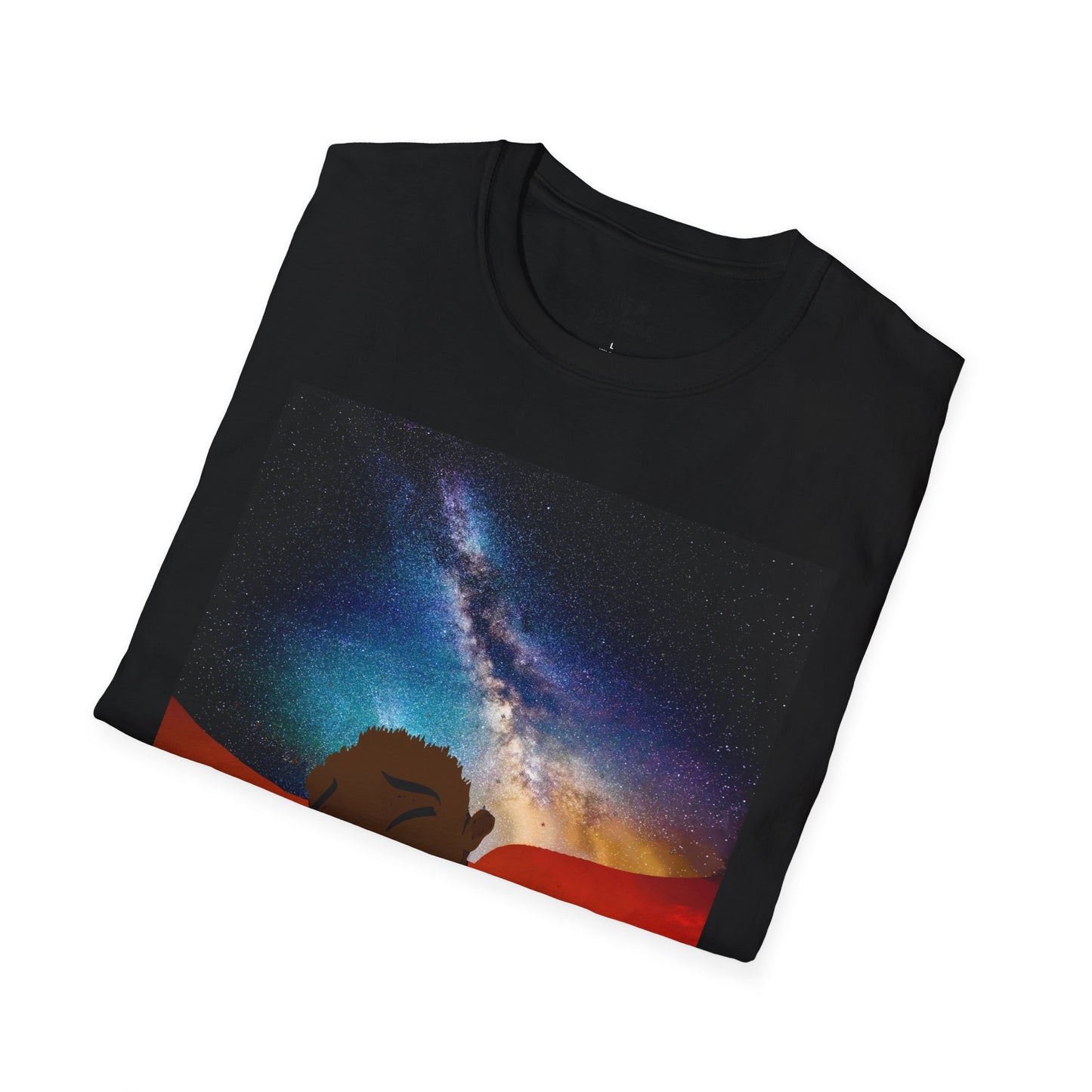 Sunset Silhouette Galaxy Tee — 'hold me jealous' Artistic Graphic T-Shirt