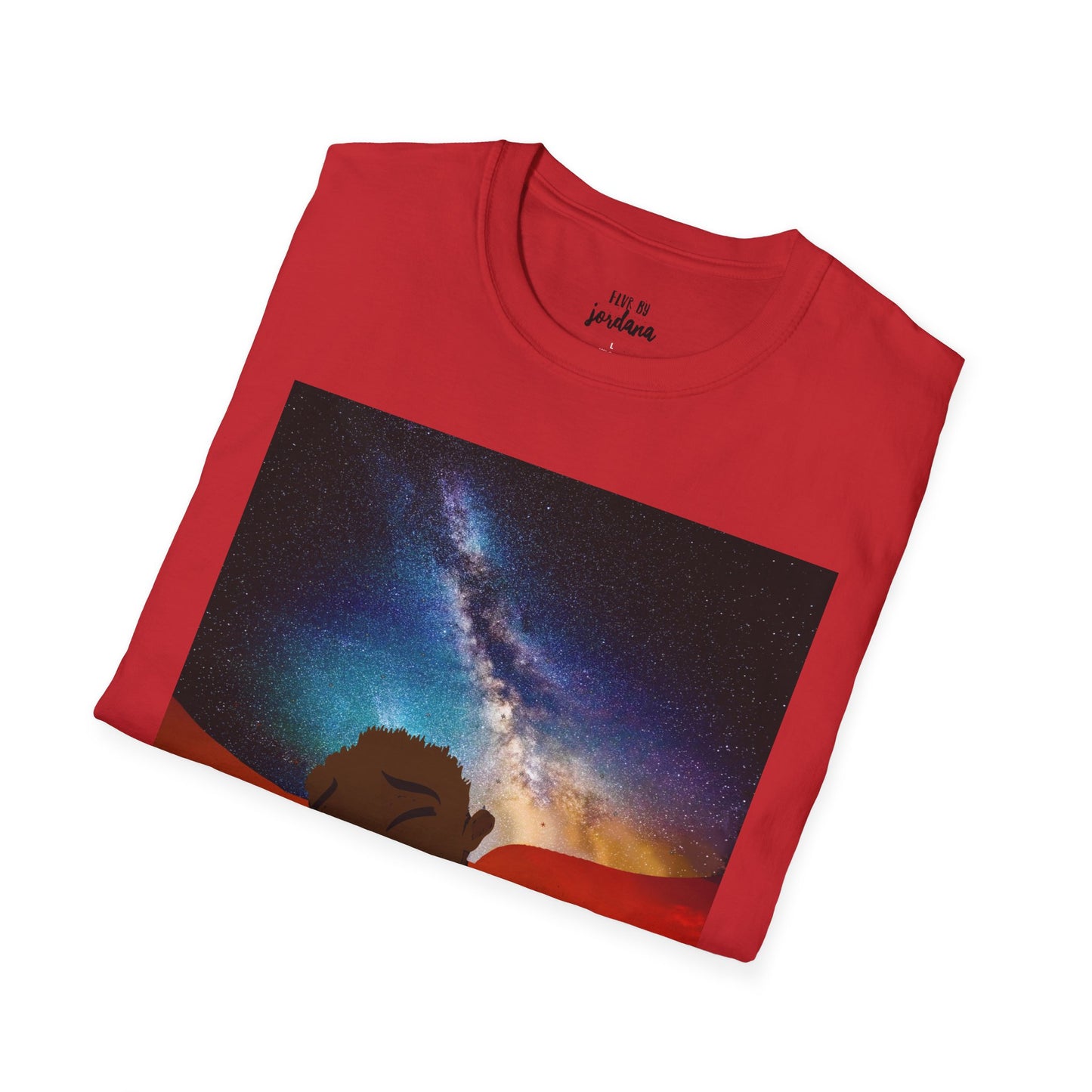 Sunset Silhouette Galaxy Tee — 'hold me jealous' Artistic Graphic T-Shirt