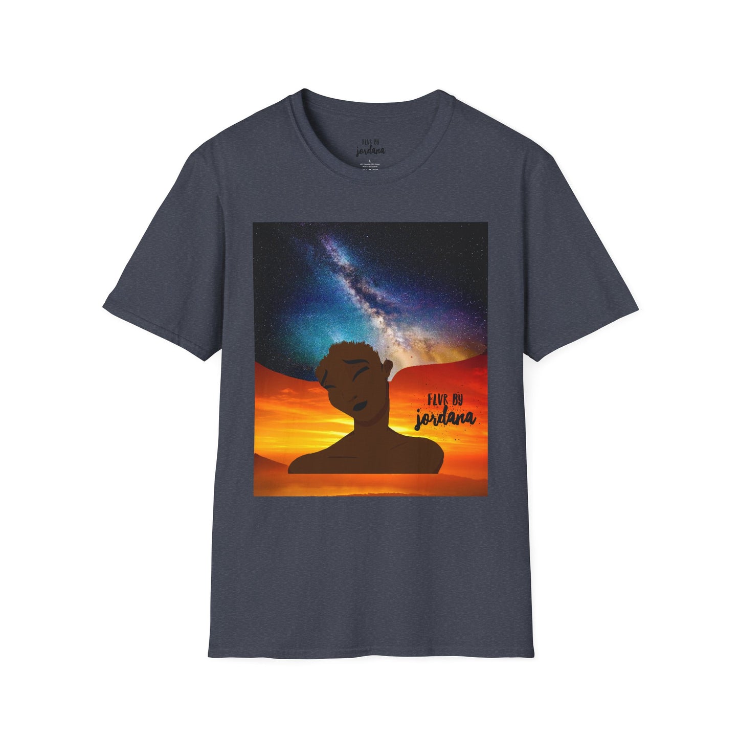 Sunset Silhouette Galaxy Tee — 'hold me jealous' Artistic Graphic T-Shirt